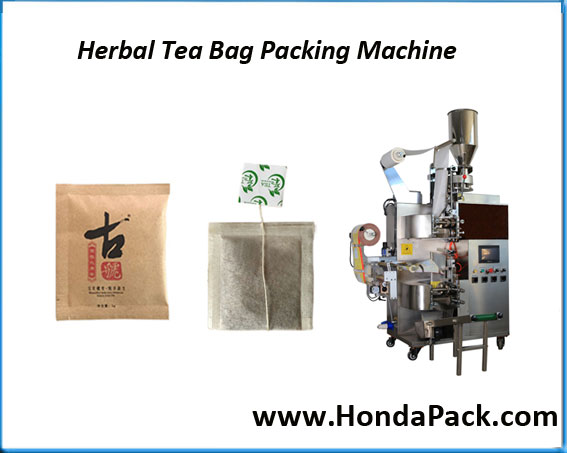 Tea bag filling and sealing machine