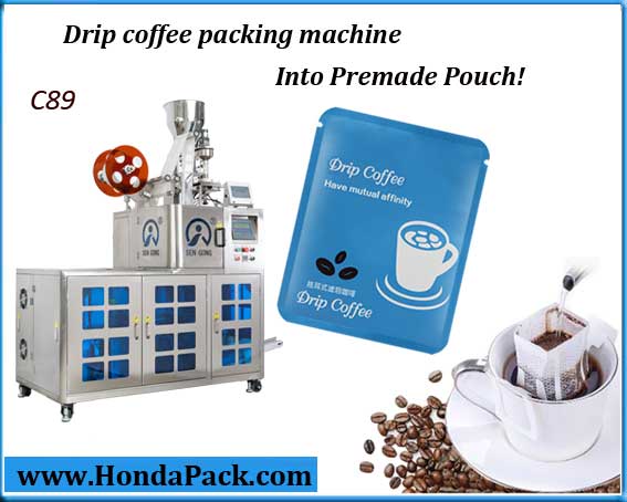 Premade pouch drip coffee packaging machine - New Packing Solution