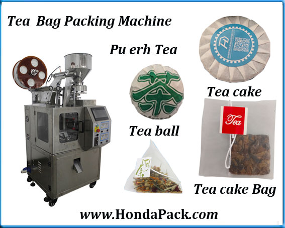 Pu erh tea cake packing machine with pla filter