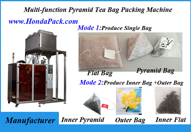 Multi-function pyramid tea bag packing machine for Italy client - Advanced Function Presentation