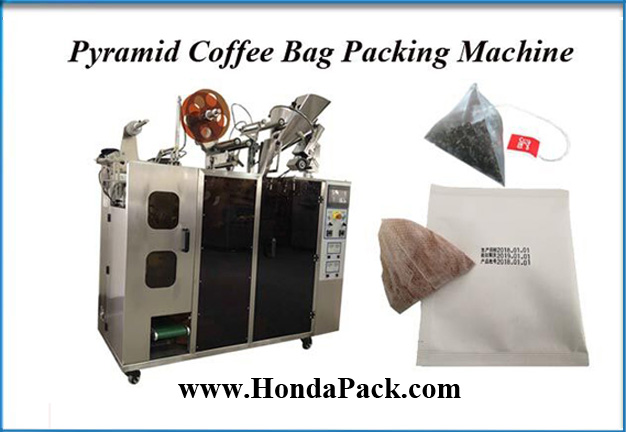 Pyramid coffee bag packing machine