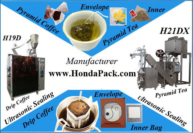 Pyramid tea bag packing machine with tagging machine to Greece for Greek mountain tea packaging