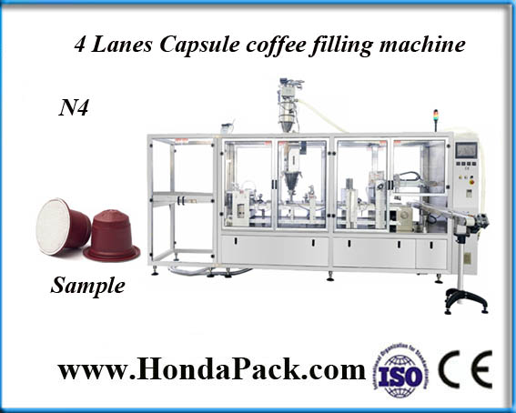 Coffee round foil pods filling machine