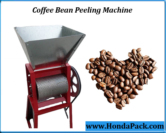 Automatic fresh coffee bean peeling machine