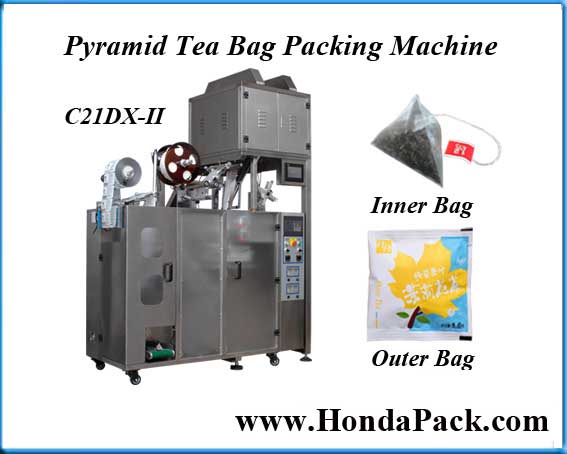 Non woven pyramid tea bag packaging machine