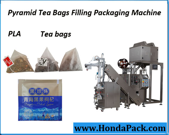 Pyramid inner and outer tea bag packing machine for USA client