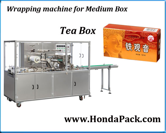 Wrapping machine for midium Tea Box