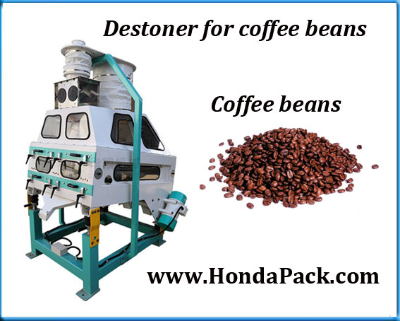 Destoner for coffee beans