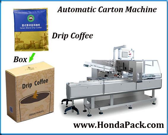 Bag in box packaging machine for tea bag, coffee bag