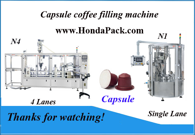 máquina de llenado y sellado de cápsulas de café