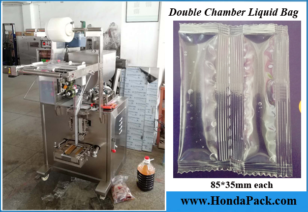 liquid stick bag packaging machine,double chamber