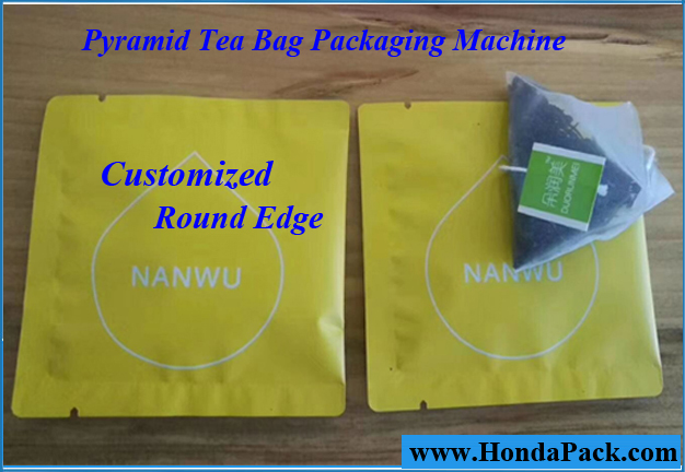 Pyramid Tea Bag Packaging Machine, Round Edge