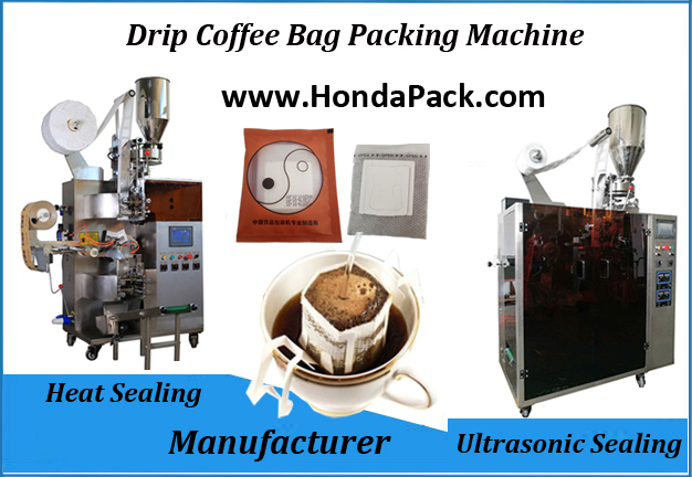 Automatic vacuum pouch packing machine, European overwrap coffee, drip coffee pack, VFR coffee bag