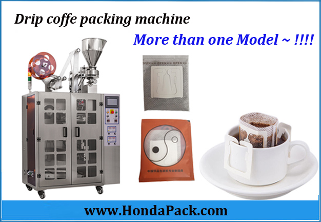 Inner and outer sachet packaging machine for drip coffee bag