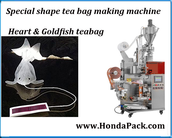 Shaped tea bag making machine