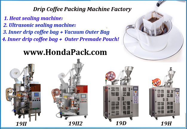 Drip coffee bag packing machine