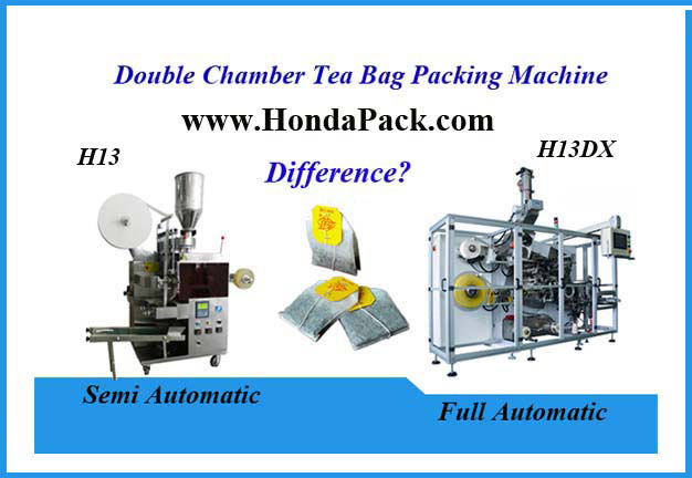 Double chamber tea bag packing machine manufacturer